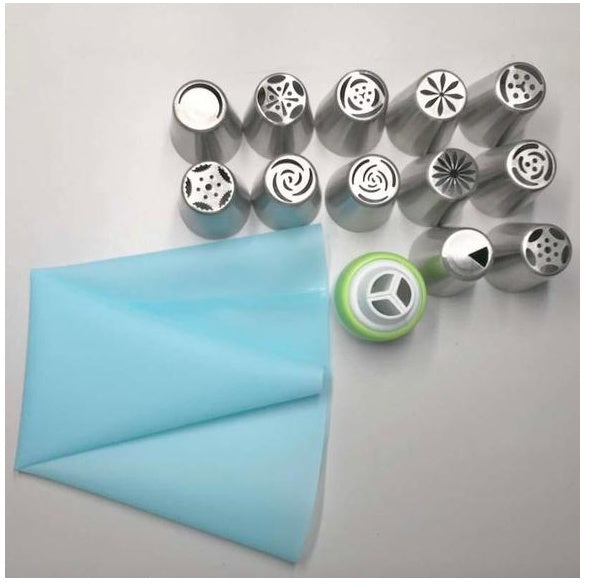 3-In-One Christmas Stainless Steel Cake Decorating Nozzle Set