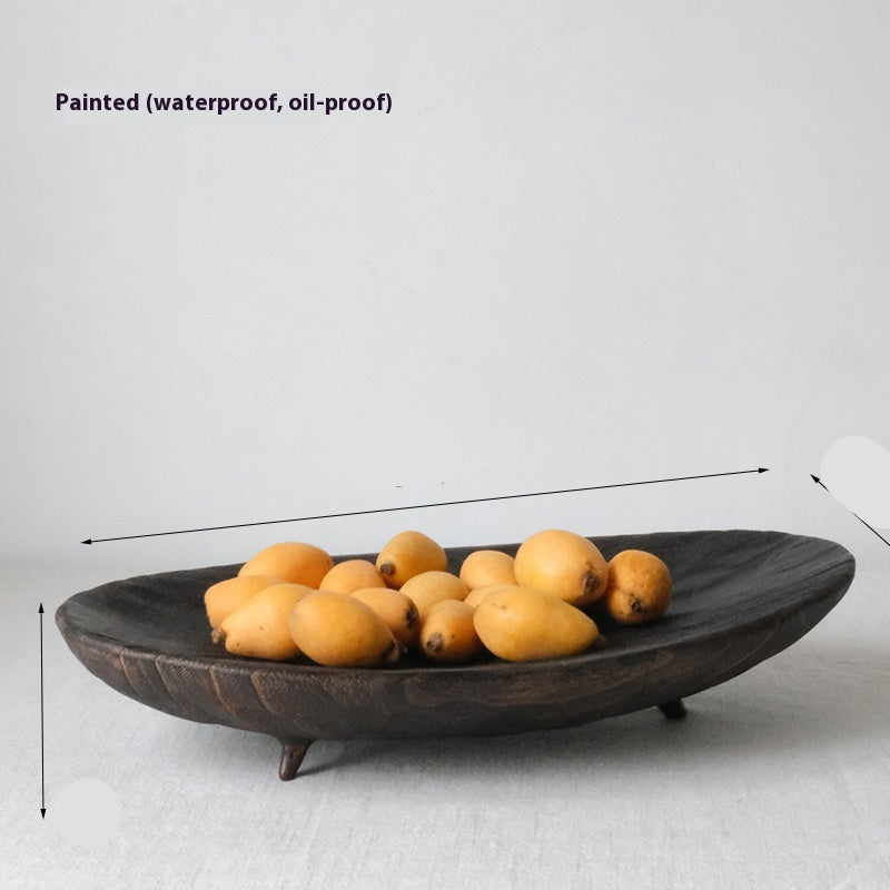 Solid Wood Fruit Decorative Large Wooden Tray Decorative Tray