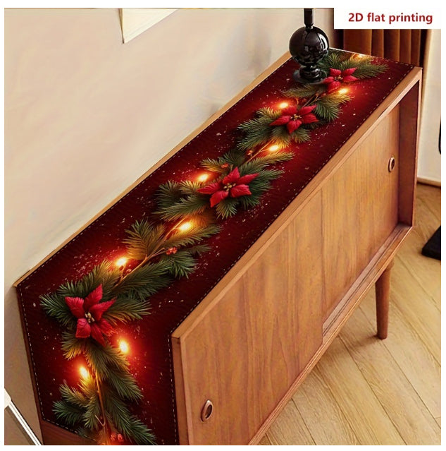 Christmas Theme Printed Table Runner Decoration