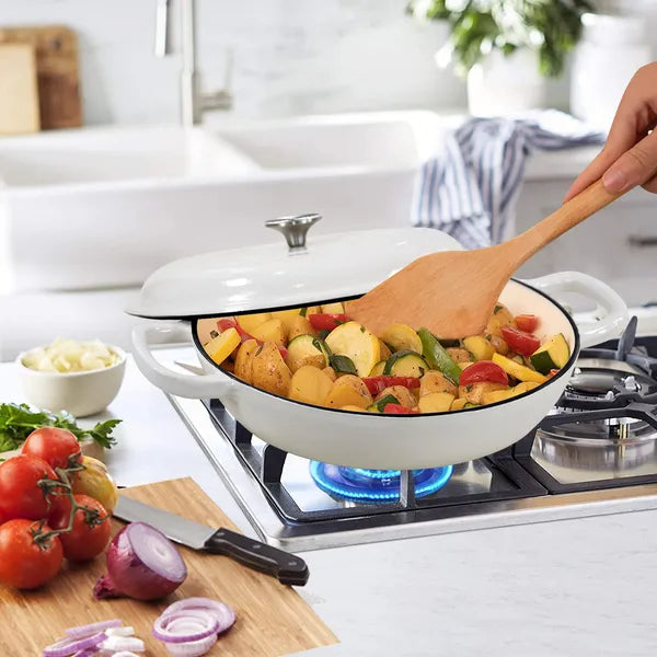 Enameled Cast Iron Dutch Oven 3.8 Quart Nonstick Pot