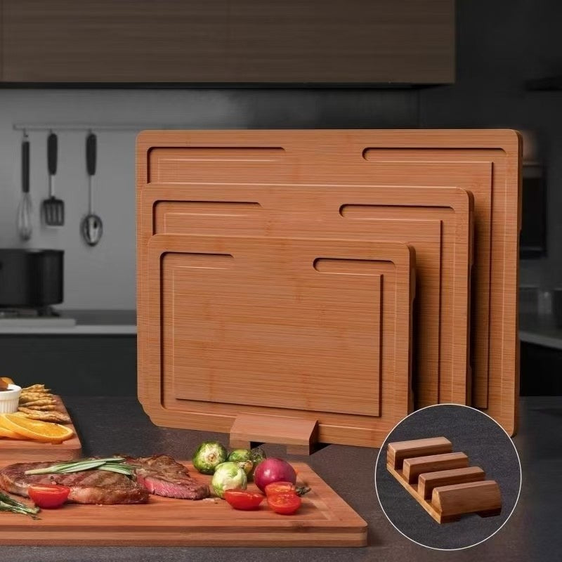 Three Piece Kitchen Cutting Board Set For Organized Food Preparation
