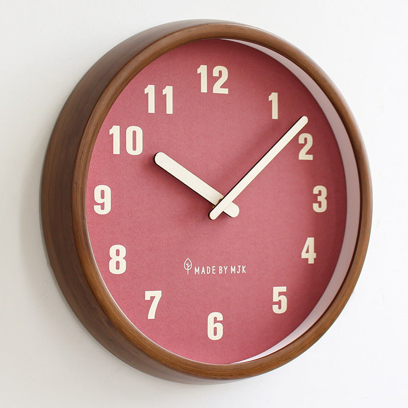 Retro Solid Wood Minimalist Wall Clock