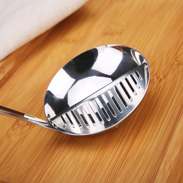 Stainless Steel Kitchen Colander Spoon Strainer Cooking Utensil Tool