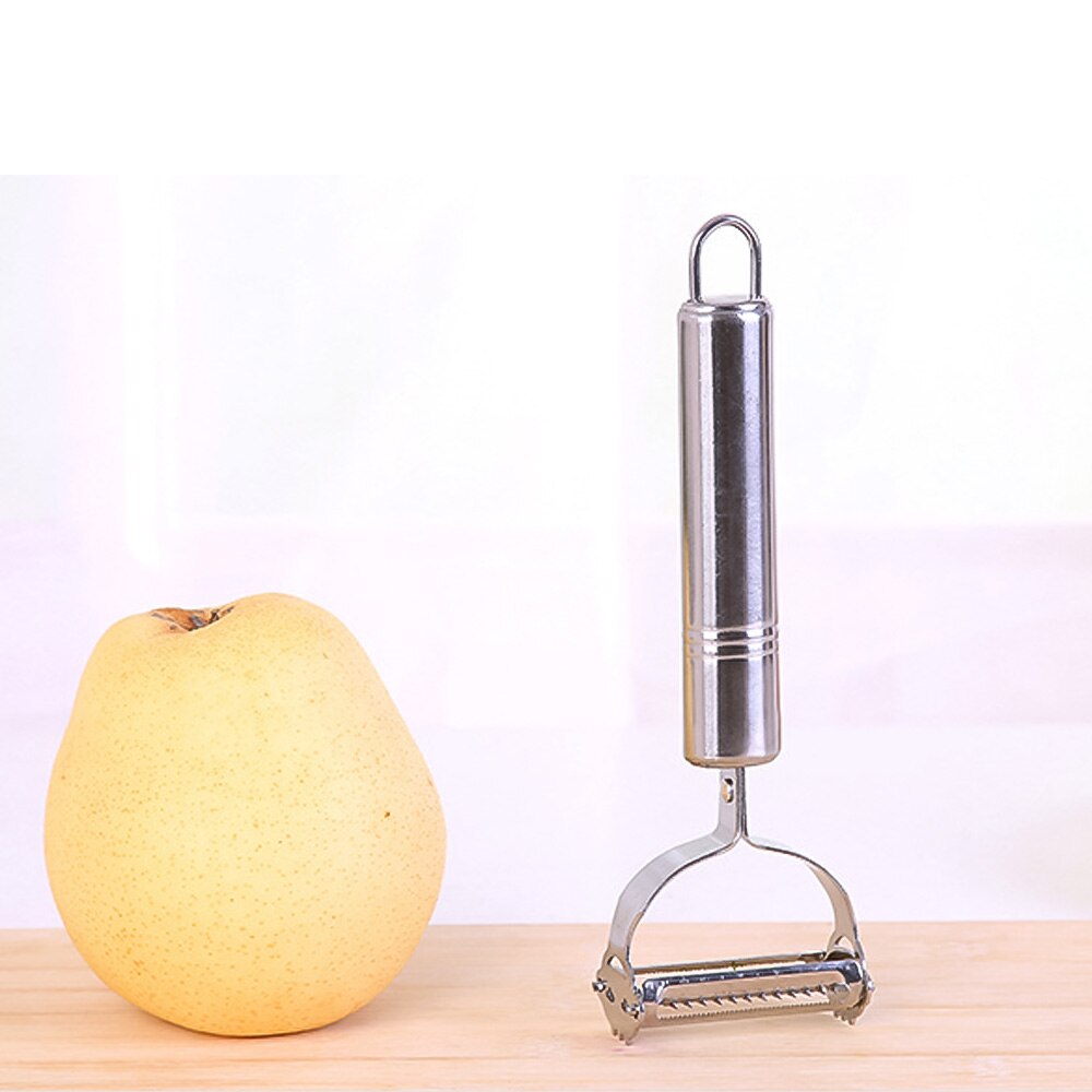2 In 1 Stainless Steel Potato Peeler Julienne Grater Kitchen Tool