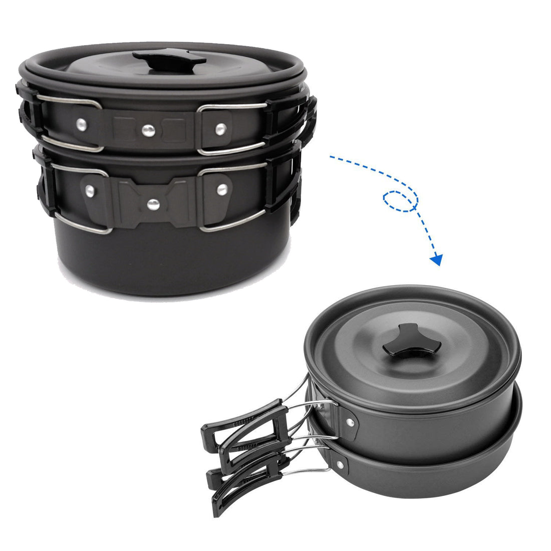 Camping Cookware And Cutlery Set Outdoor Travel Kit