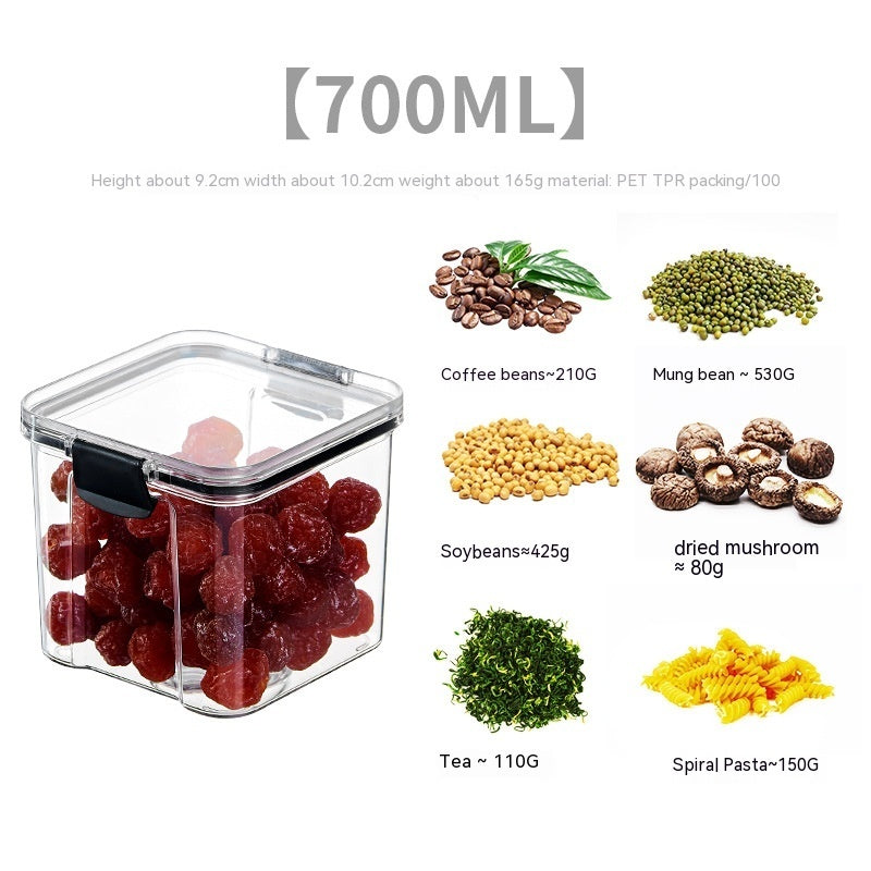 Food Grade Stackable Grain Storage Box Transparent Sealed Container