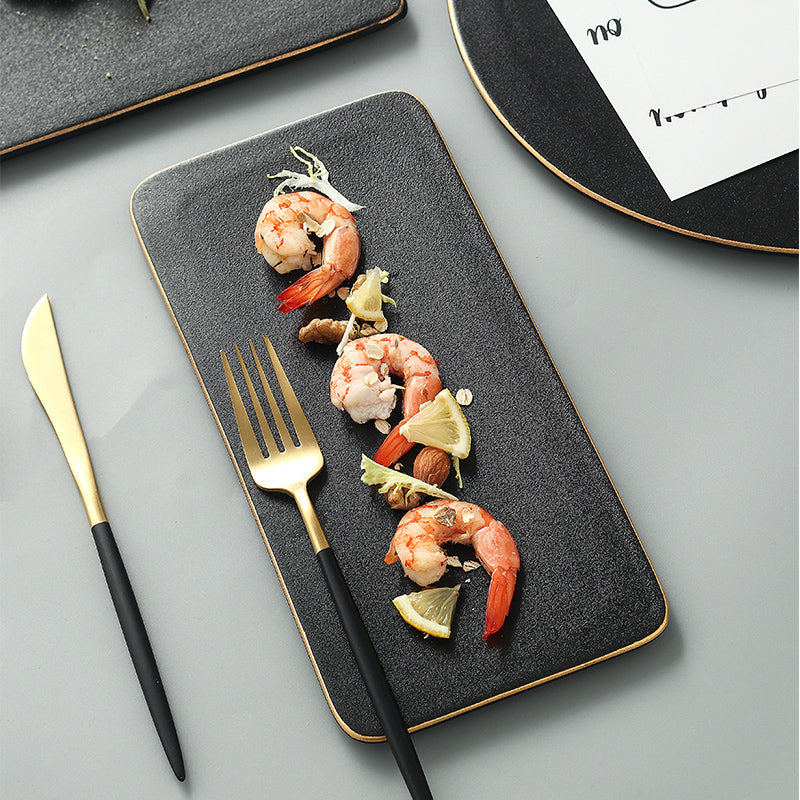 Steak Plate Cutlery Set For Elegant Dining And Serving