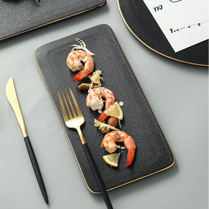 Steak Plate Cutlery Set For Elegant Dining And Serving