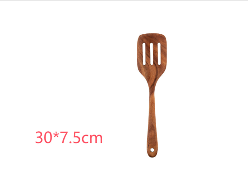 Thailand Teak Wood Kitchen Utensil Set Spoon Ladle Skimmer