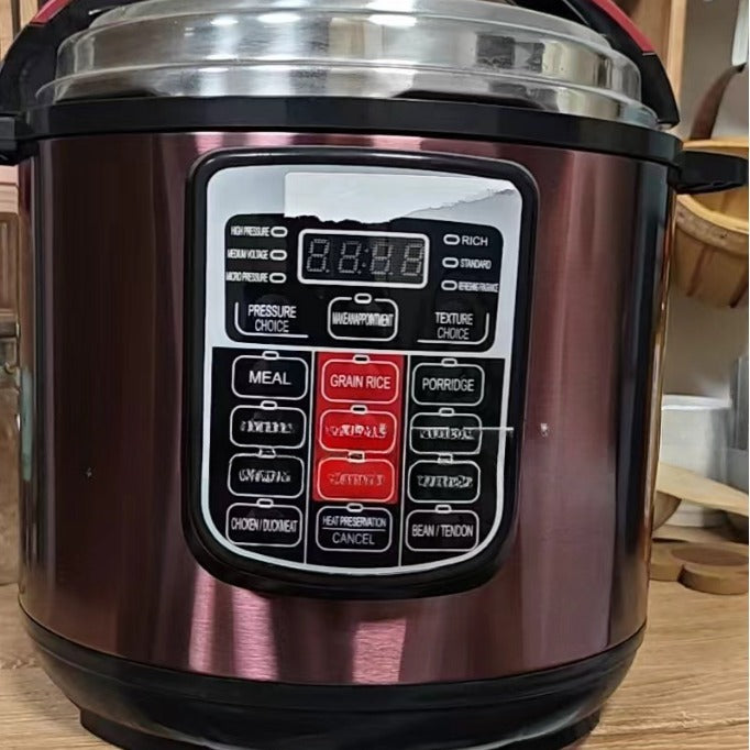 1.6gal Multifunctional Electric Pressure Cooker For Large Capacity Cooking