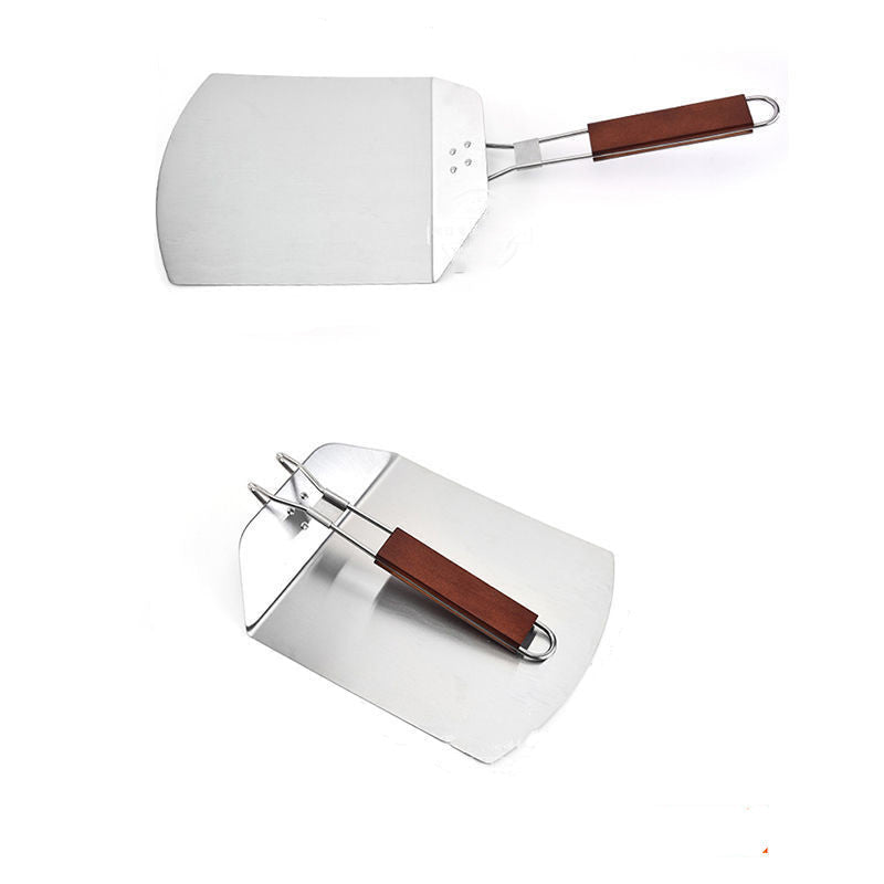 Stainless Steel Folding Pizza Shovel Baking Scraper Kitchen Tool