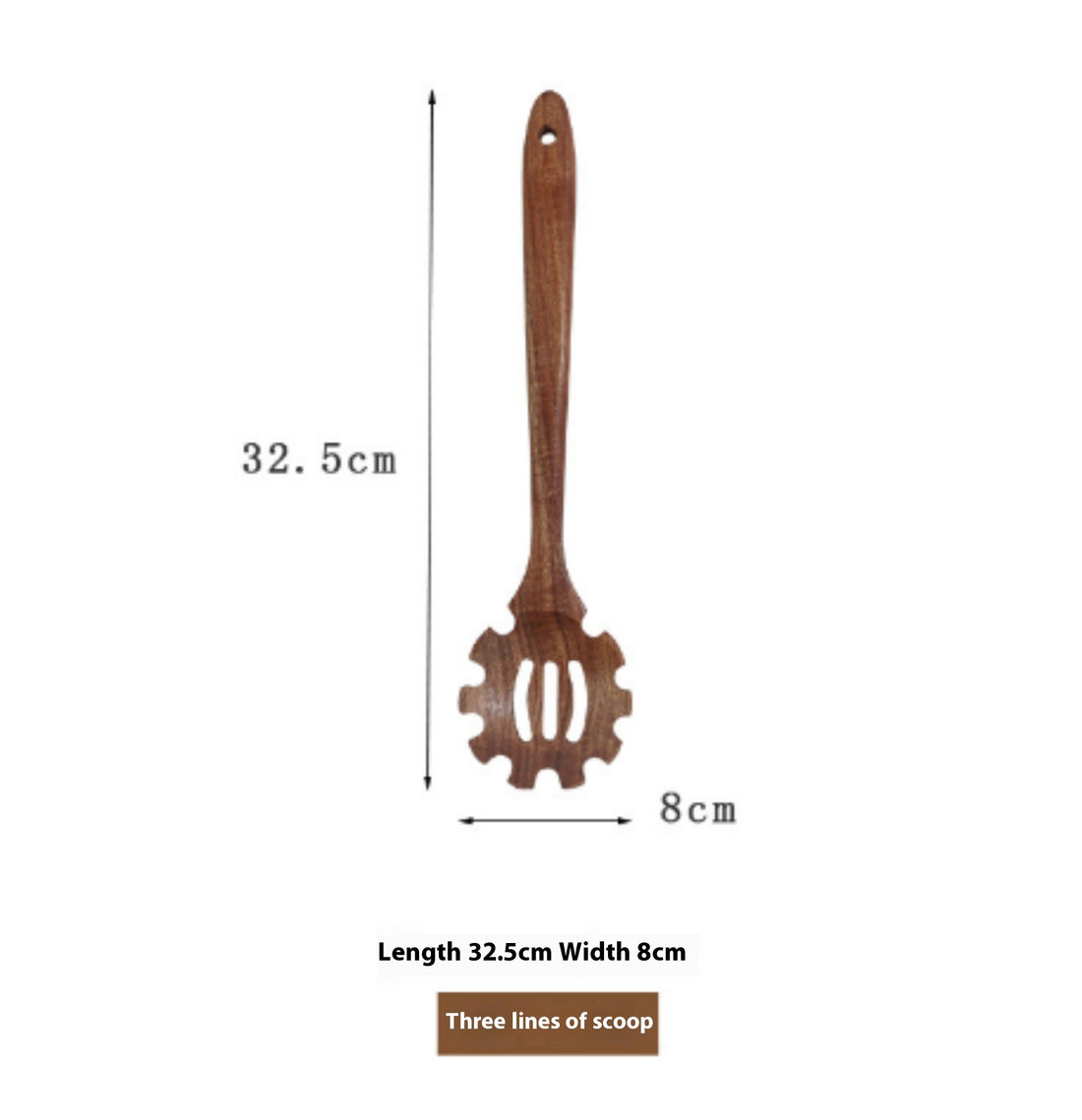 Thailand Teak Wood Kitchen Utensil Set Spoon Ladle Skimmer