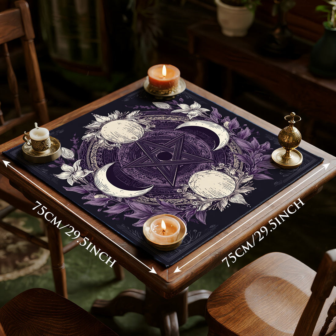Decorative Tarot Tablecloth For Card Reading And Spiritual Use