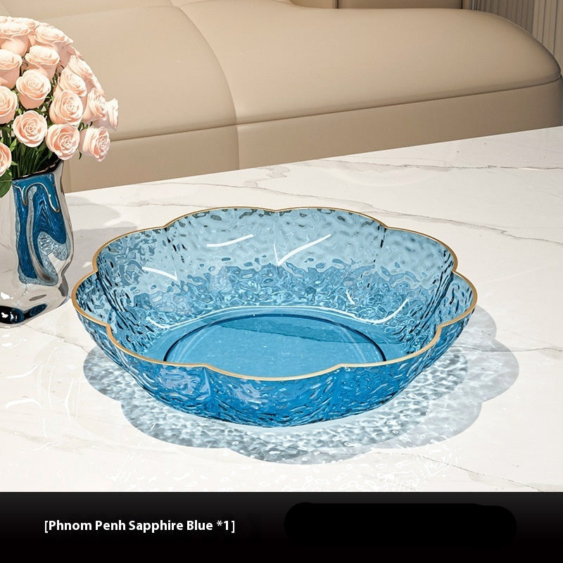 PET Fruit And Snack Flower Plate Kitchen Serving Dish