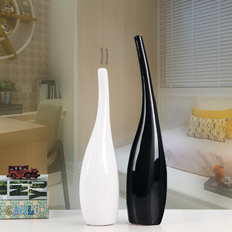 Nordic Gold Plated Ceramic Vase Home Decor