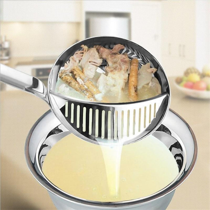 Stainless Steel Kitchen Colander Spoon Strainer Cooking Utensil Tool