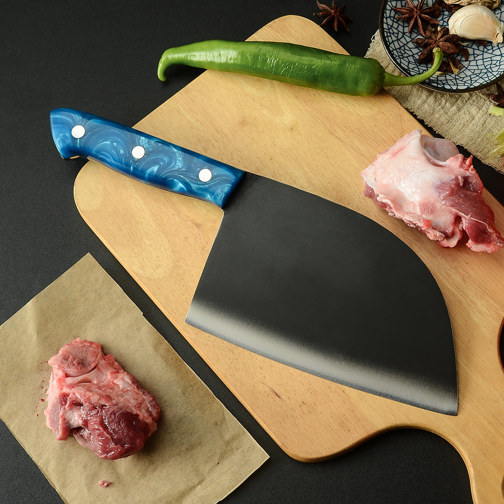 Forged Stainless Steel Kitchen Knife With Blue Handle