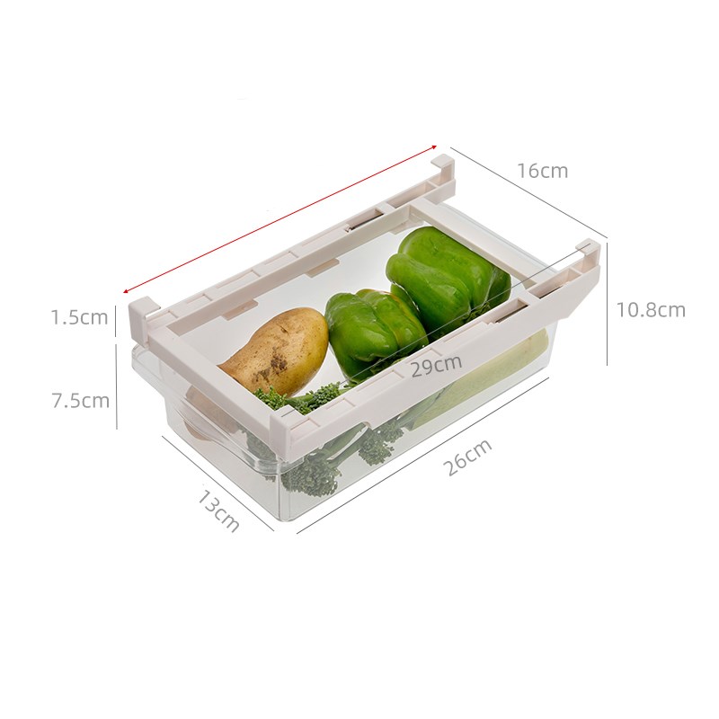 Adjustable Refrigerator Storage Rack Pull Out Kitchen Organizer
