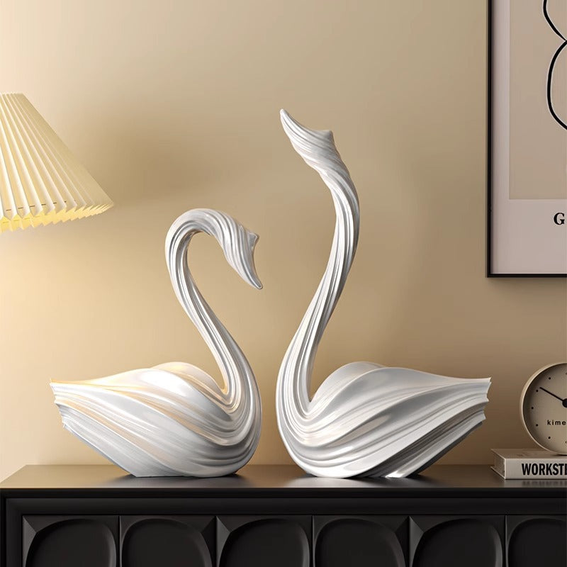 Minimalist Swan Abstract Luxury Decorative Sculptur