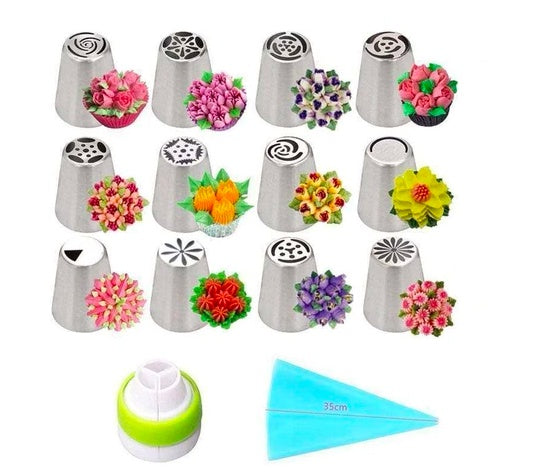 3-In-One Christmas Stainless Steel Cake Decorating Nozzle Set