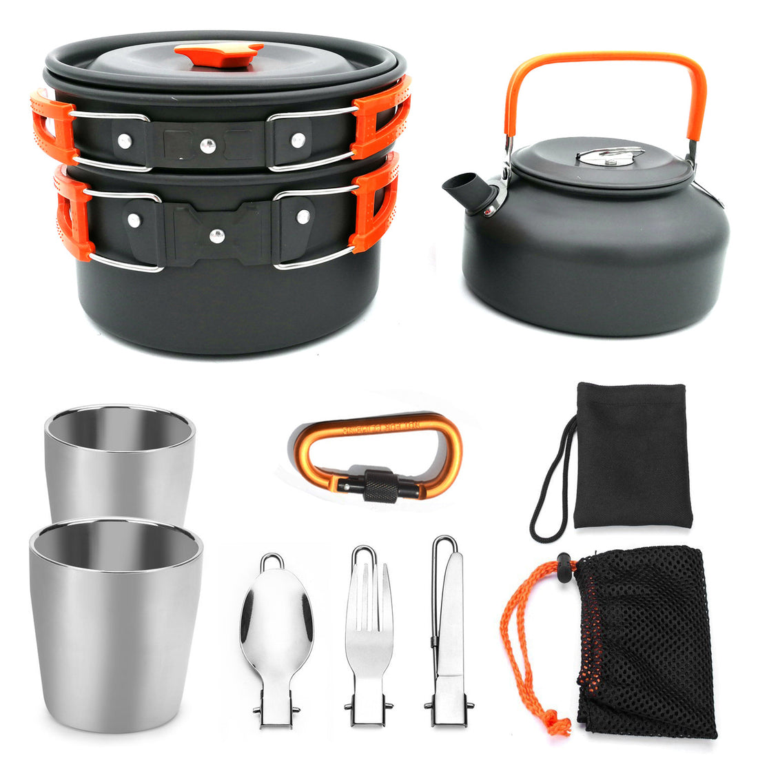 Camping Cookware And Cutlery Set Outdoor Travel Kit