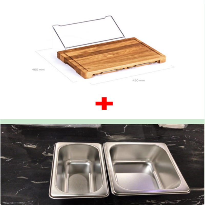 Multifunction Bamboo Cutting Board With Storage Tray