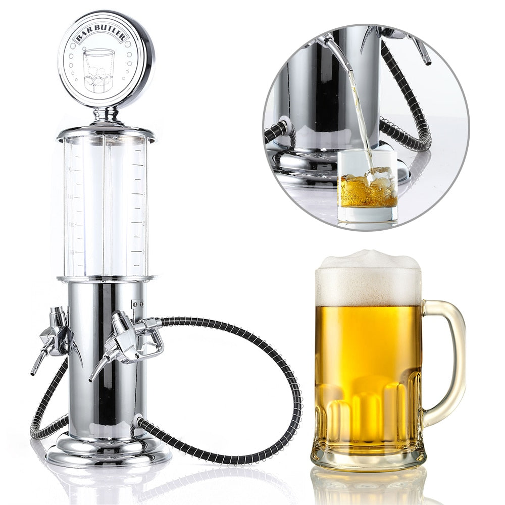 Mini Beer Dispenser Machine With Double Pump Transparent Design
