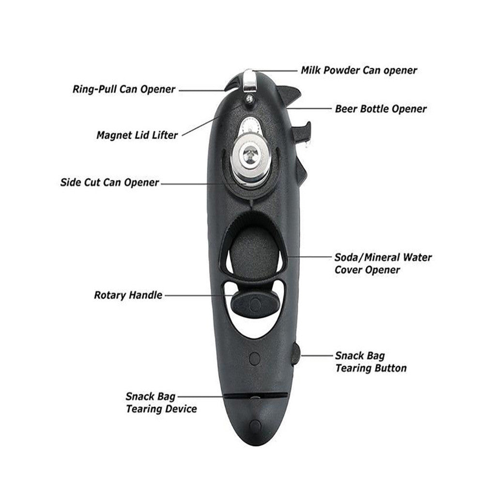 8 In 1 Multifunction Manual Can And Bottle Opener Kitchen Tool