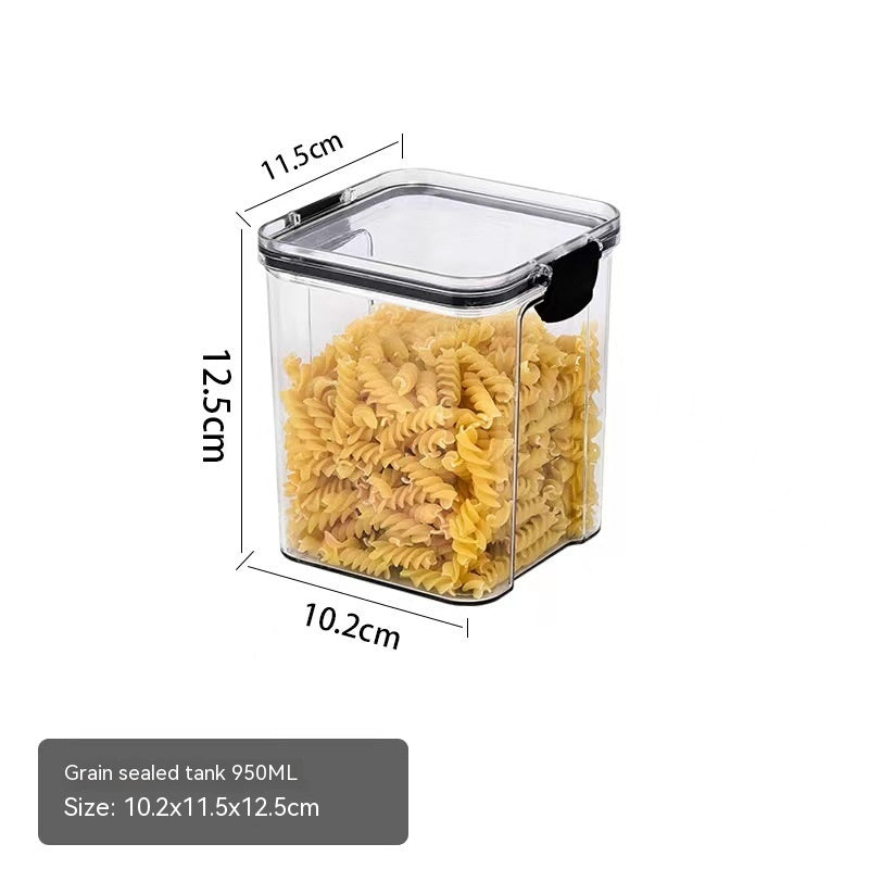 Food Grade Stackable Grain Storage Box Transparent Sealed Container