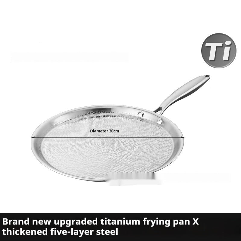 Premium Pure Titanium Pizza Frying Pan
