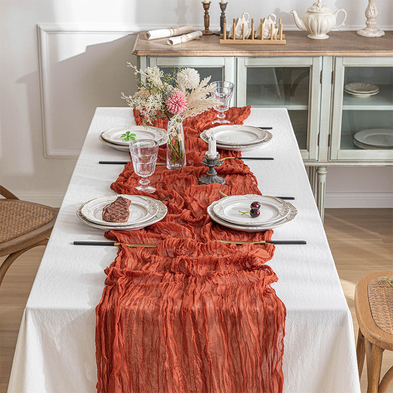 Voile Champray Table Runner Party Decoration Table Runner