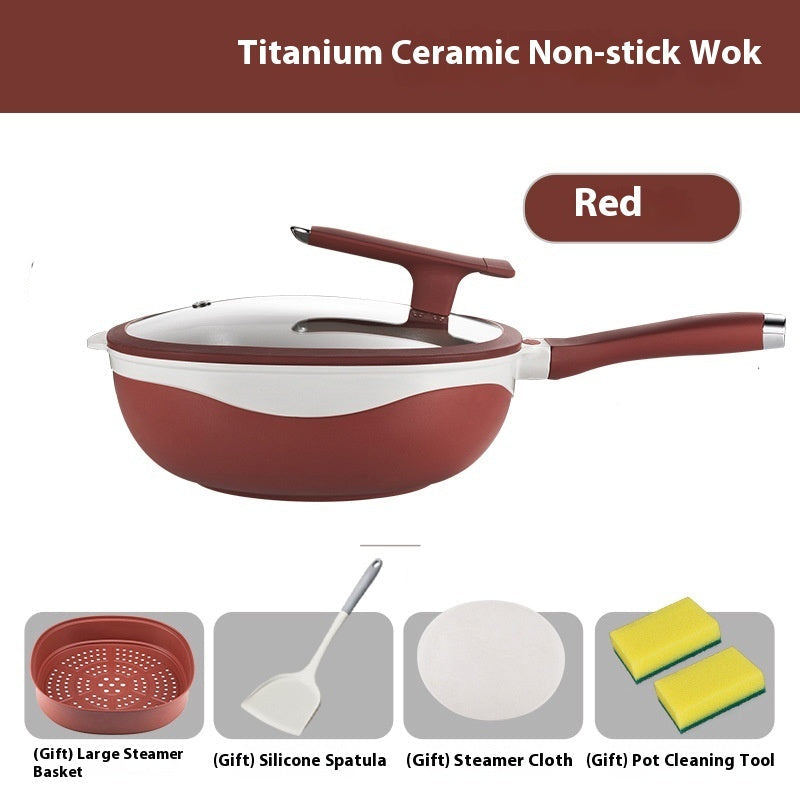 Titanium Ceramic Frying Pan for Induction Cooking