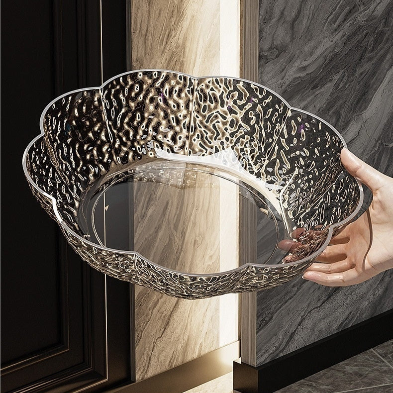 PET Fruit And Snack Flower Plate Kitchen Serving Dish