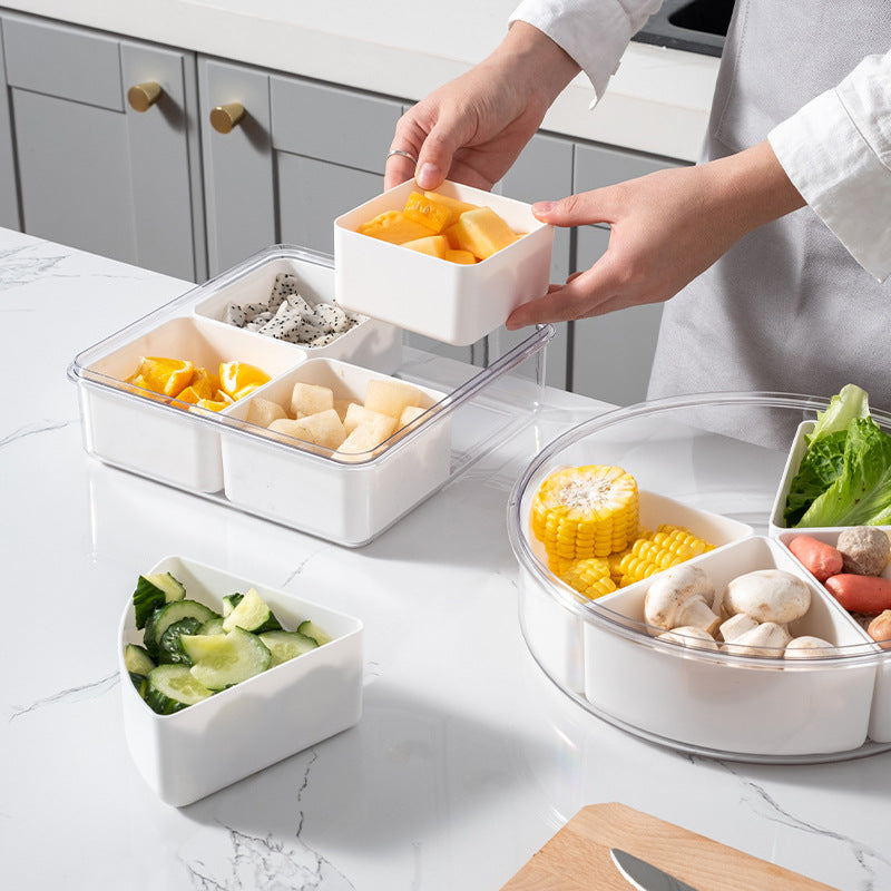 Compartment Fruit Plate Candy Storage Box