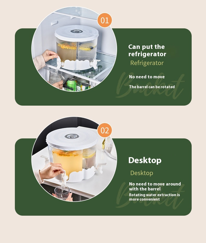 Rotatable Four Compartment Plastic Kitchen Water Kettle