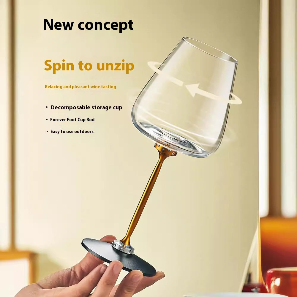 Creative Rotational Glass Decanter Cup Set Kitchen Gadgets