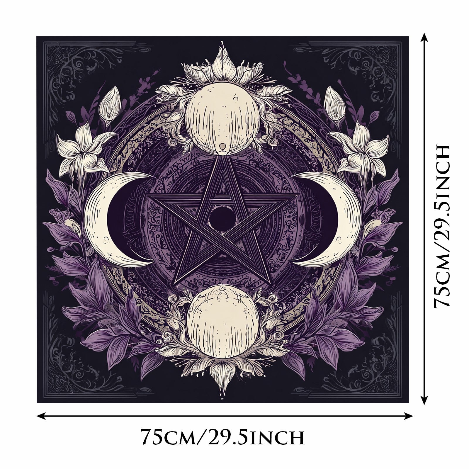 Decorative Tarot Tablecloth For Card Reading And Spiritual Use