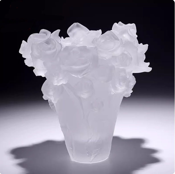 Luxury Rose Vase Floral Living Room Decor