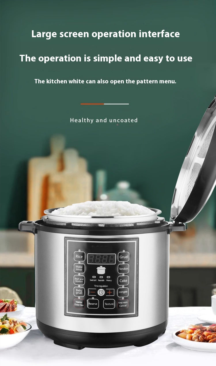 1.3gal Multi-Function Pressure Cooker With Intelligent Timer Reservation