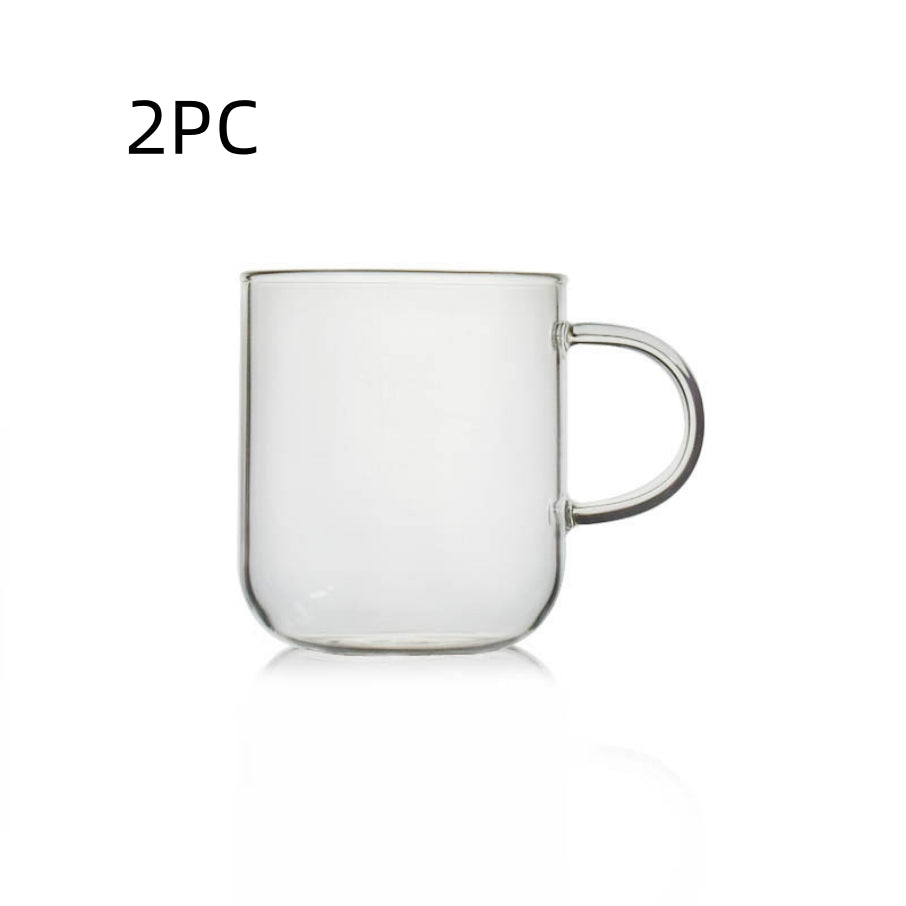 Glass Water Tea Coffee Flower Drinking Cup