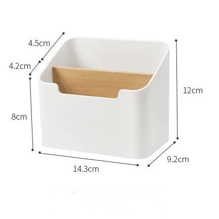 Bamboo Covered Waterproof Plastic Tissue Box Holder