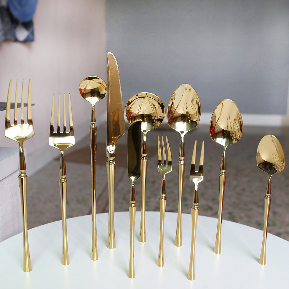 Four Piece Cutlery Set With Fork Spoon And Steak Knife