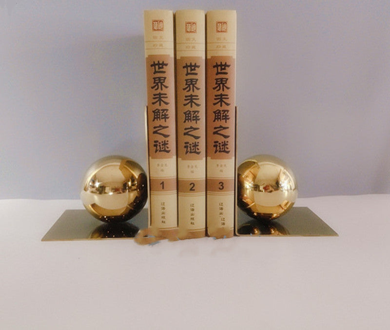 Modern Metal Ball Bookends Books Rely On Books