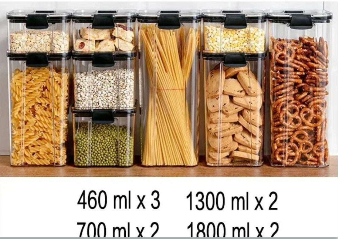 Food Grade Stackable Grain Storage Box Transparent Sealed Container