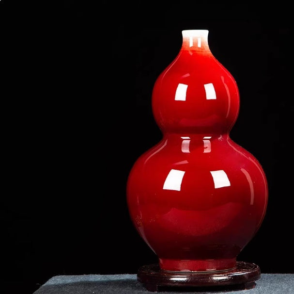 Large Langhong Ceramic Glazed Decorative Vase