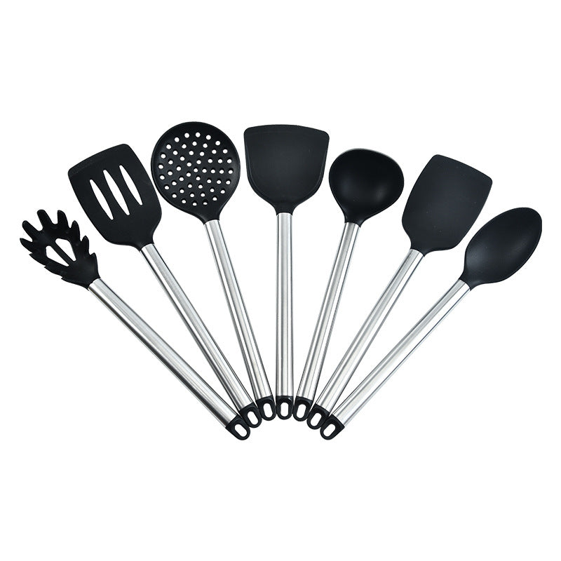 Stainless Steel Silicone 7-Piece Kitchen Utensil Set