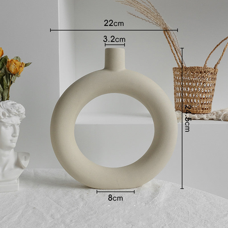 Simplicity Ceramic Vase Dry Flower Home Decor