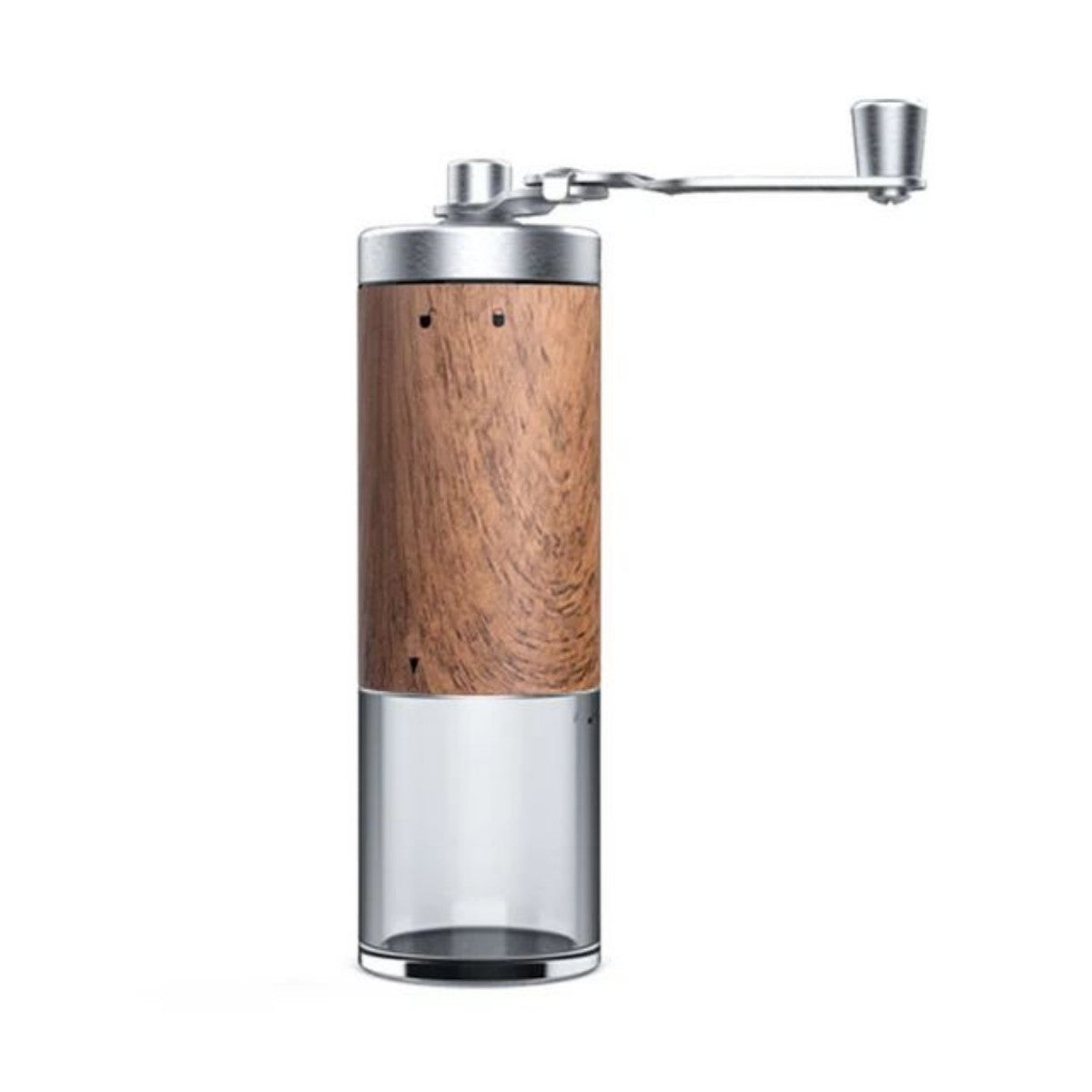 Portable Stainless Steel Hand Coffee Grinder Wood Grain Kitchen Tool
