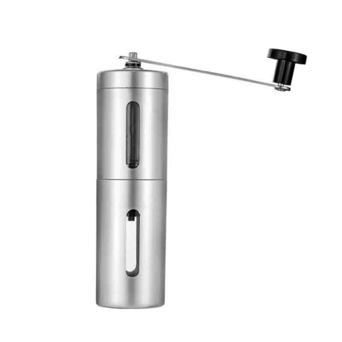 Portable Stainless Steel Hand Coffee Grinder Wood Grain Kitchen Tool