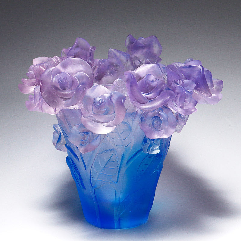 Luxury Rose Vase Floral Living Room Decor